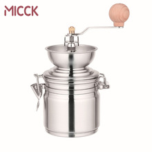 MICCK-molinillo de café Manual de acero inoxidable, molino de mano portátil lavable, utensilios de café, granos, pimienta, especias, Molinillo, juego de café 2024 - compra barato