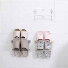 OTHERHOUSE ванная Складная настенная стойка для обуви органайзер для обуви вешалка для обуви подвесной держатель для обуви Тапочки Полка для хранения слива 2024 - купить недорого