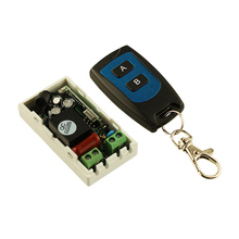 Receptor e transmissor de sistema de controle remoto sem fio ac 220 v 1ch, com 2 botões, à prova d'água, 315mhz/433.92mhz, 10 tamanhos