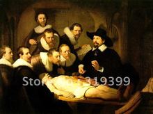Rembrandt-pintura al óleo hecha a mano de La Conferencia Anatomi, lienzo de lino, reproducción en lienzo, envío rápido gratis, por Rembrandt Van Rijn 2024 - compra barato