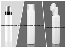 250ML straight round white foaming bottle PET bottle/dispenser with white foaming pump plastic bottle cleanser bottle 2024 - buy cheap