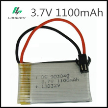 3.7V 1100mAH Lipo Battery For Remote Control Helicopter batteries 3.7V 1100mah lipo battery SM plug Li-po battery 903048 2024 - buy cheap