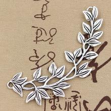 3pcs Charms Olive Branch 87x38mm Antique Bronze Silver Color Pendants DIYCrafts Making Findings Handmade Tibetan Jewelry 2024 - buy cheap