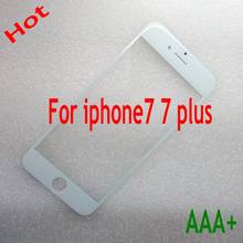 10pcs NEW Replacement LCD Touch Screen  Front Glass Outer Lens for iphone 7 plus  4.7+5.5inch Black/White Free Shipping 2024 - buy cheap
