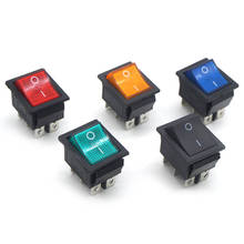 Latching Rocker Switch Power Switch I/O 6 Pins with Light 16A 250VAC 20A 125VAC KCD4 2024 - buy cheap