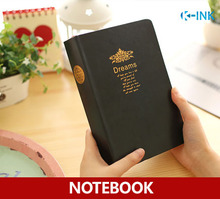 Cuaderno en blanco con tapa de cuero negro, cuaderno de diario de negocios de ensueño Vintage para notas diarias, 21,3 cm x 14,2 cm 2024 - compra barato