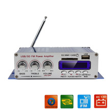 Kentiger-AMPLIFICADOR DE pantalla Digital para coche, reproductor de Audio y Radio MP3, altavoz estéreo con graves, compatible con entrada de tarjeta USB/SD con Control remoto 2024 - compra barato