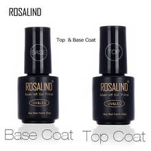 Rosalind Brand Base Coat & Top Coat Gel Nail Polish Soak Off Long Lasting Gel Varnish 7ml UV LED Lamp Nail Gel Lacquer Nail Art 2024 - buy cheap