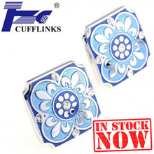 TZG05439-1 Enamel Epoxy Cufflink Cuff Link 2 Pairs Free Shipping 2024 - buy cheap