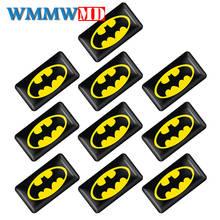 10Pcs 3D Batman Decorative Stickers Notebook Motor Stickers Decal Fridge Waterproof Sticker for Car Steering wheel Emblem 2024 - buy cheap