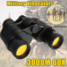 Binóculos com coordenadas, hd 60x60, 3000m, à prova d'água, alta definição, caça, lentes ópticas, zoom, telescópios com tampa ocular 2024 - compre barato