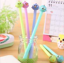 4 Piece Lytwtw's Korean Stationery Kawaii Cute Bird Animal Pen Handles Creative School Supplies Office Gel Pens Christmas gift 2024 - buy cheap