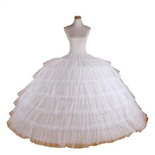 Big White Petticoats Super Puffy Ball Gown Slip Underskirt For Adult Wedding Formal Dress Brand New Large Hoops Long Crinoline 2024 - buy cheap