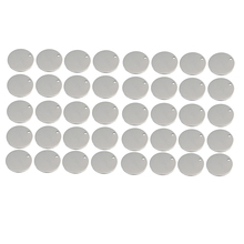 40 peças rodada redonda plana círculo branco gravura em moeda pingentes de gravação em metal etiqueta colar pulseira pingentes para fabricação de jóias 8mm 2024 - compre barato