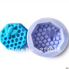 Bees modelling 3D soap mold Cake decoration mold Cake mold manual Handmade soap mold candle NO.:SO-012 2024 - buy cheap