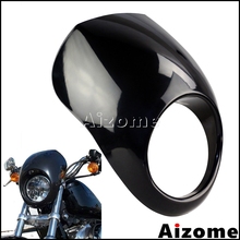 Faro frontal de la moto, carenado con visera, para Harley 3/4-Up, Sportster, Dyna, FX, XL1200, XL883, 39mm 2024 - compra barato