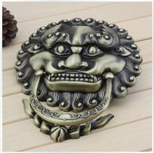 Chinese style antique knocker bronze handle animal head big lion Keeper door shake hands big handle 2024 - buy cheap