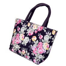 Fashion Floral Pattern Women Small Handbag High Quality Soft Fabric Canvas Casual Tote Female Lovely Small Shopping Bag SAC 2024 - buy cheap