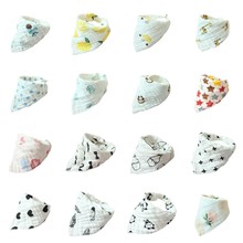 8 Layers Baby Kids Soft Cotton Gauze Bib Towel Newborn Saliva Scarf Burp Cloths 2024 - buy cheap