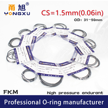 5PCS/lot Black FKM Fluorine Rubber O-rings Seals CS1.5mm OD31/32/33/34/35/36/37/38/39/40/45/50*1.5mm O Rings Seal Gasket Ring 2024 - buy cheap