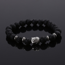 2015 Fashion jewelry Natural stone buddha beads bracelet men elastic rope chain charm bracelet for women Pulseras mujer 2024 - buy cheap