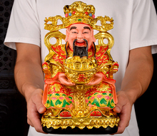 Estatua del dios de la riqueza FENG SHUI, dibujo de dinero y Talismán, empresa de oficina en casa, gran tamaño, 30CM 2024 - compra barato