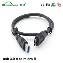 50cm USB 3.0 A to Micro B cable usb 3.0 extension cable data line for Wireless devices and MP3 MP4 player and camera 2024 - buy cheap