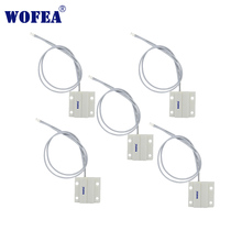 Wofea-Sensor de ventana de puerta con cable, interruptor magnético para alarma de casa normalmente cerrado NC para Sensor juntos, 5 uds. MC-38 2024 - compra barato