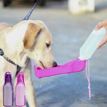 Pet Dog Cat Portable Plastic Feeding Bowl Travel Water Bottle Dispenser Feeder Dog Carriers 2024 - buy cheap