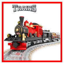 Steam Train 25705 Retro Train Building Block Brick Model Toy 410pcs Compatible with Technic Children Gift toys 2024 - buy cheap