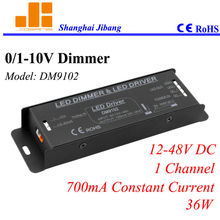 Free Shipping LED Dimmable driver, 0-10V signal control, Constant current 700ma, 1channel/12V-48V/36W  pn:DM9102 2024 - buy cheap