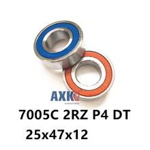 1 пара AXK 7005 7005C 2RZ P4 DT 25x47x12 25x47x24 герметичные Угловые контактные подшипники скорость шпинделя Подшипники CNC ABEC-7 2024 - купить недорого