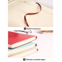 PPYY NEW -6 Color Random Soft Cover PU Leather Notebook Writing Journal 100 Page Lined Diary Book 2024 - buy cheap