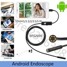 5.5mm 7mm 1/1.5/2/3.5/5M Focus Camera Lens USB Cable Waterproof 6 LED for Android Endoscope Mini USB Endoscope Inspection Camera 2024 - buy cheap