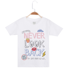 New Children Clothing Basic White Tee Shirts Child Clothes Boy Cotton O-Neck Short Sleeve Hipster Tees Letter Printing Tees Tops 2024 - buy cheap