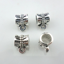 Abalorios de plata tibetana de 80 piezas, abalorios espaciadores, conectores, colgantes de 7x7x9,5mm, accesorios de joyería 2024 - compra barato