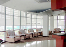 Translucent Sun Screen Roller Blinds in White 35% Polyester 65% PVC Window Curtain for Kitchen Balcony 2024 - buy cheap