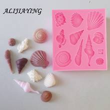 1Pcs DIY Lovely Shell Starfish Conch Sea Silicone Mold Fondant Cake Decorating Tools Soap Mold Cake Chocolate D0542 2024 - buy cheap