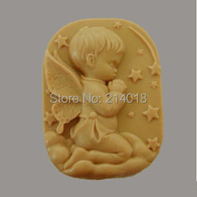 Silicon Soap Mold Cake Decoration Cake Mold Manual Soap Fondant Mold NO.S1-001 DIY Sell Hot Free Shipping Angel Boy Moulds PRZY 2024 - buy cheap