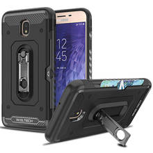 Dual Layer Metal Stand&Card Holder Rugged Case Cover For Samsung Galaxy J7 2018/J7 V 2nd Gen/Crown/Star/Aura/Aero/Top/Refine/Eon 2024 - buy cheap