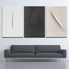 Canvas Painting Black and white abstract minimalism 3 Pieces Nordic Wall Art Painting Modular Wallpapers Poster Print Home Decor 2024 - buy cheap