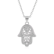 5 Styles Fashion Fine Jewelry Hamsa Fatima Hand Copper Zircon Charms Pendants For Women Girl Jewelry Making Necklace Findings 2024 - buy cheap