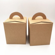 30pcs 9.5*9.5*11cm Kraft Gift Packing Boxes For Little cute Handmade Cake /wedding/soap/candy Boxes 2024 - buy cheap