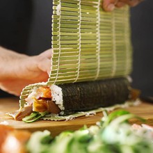 DIY Bamboo Sushi Mat Kitchen Gadgets Sushi Rolling Roller Non-stick Sushi Curtain Hand Maker Sushi Tools Cooking Accessories 2024 - buy cheap