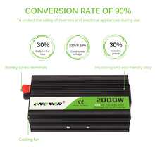DC 12 В в AC 220 В Преобразователь мощности автомобильный преобразователь напряжения с DC 5 В 2.1A USB зарядное устройство адаптер 2000 Вт автомобильный инвертор 2024 - купить недорого