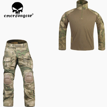 Combat Uniform Hunting Pants with Knee Pads Multicam Shirt Camouflage emerson Pants G3 men Suit ATFG Hunting Party 2024 - buy cheap