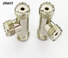 2 piezas SO239 UHF hembra a doble UHF hembra divisor triple M so239 hembra Coaxial Cable conector 2024 - compra barato