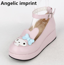 Angelic imprint woman mori girl lolita cosplay shoes lady high trifle heels wedges pumps women princess single platform shoes 44 2024 - buy cheap