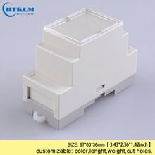 Коробка управления Din rail PLC промышленная коробка Din rail пластиковая коробка diy Распределительная коробка чехол для электроники 87*60*36 мм 2024 - купить недорого