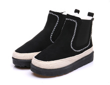 Vintage Winter Women Casual Boots Newest Version Female Chelsea Boots Warmth Plus Winter Snow Boots Wild Shoes Students 2024 - buy cheap